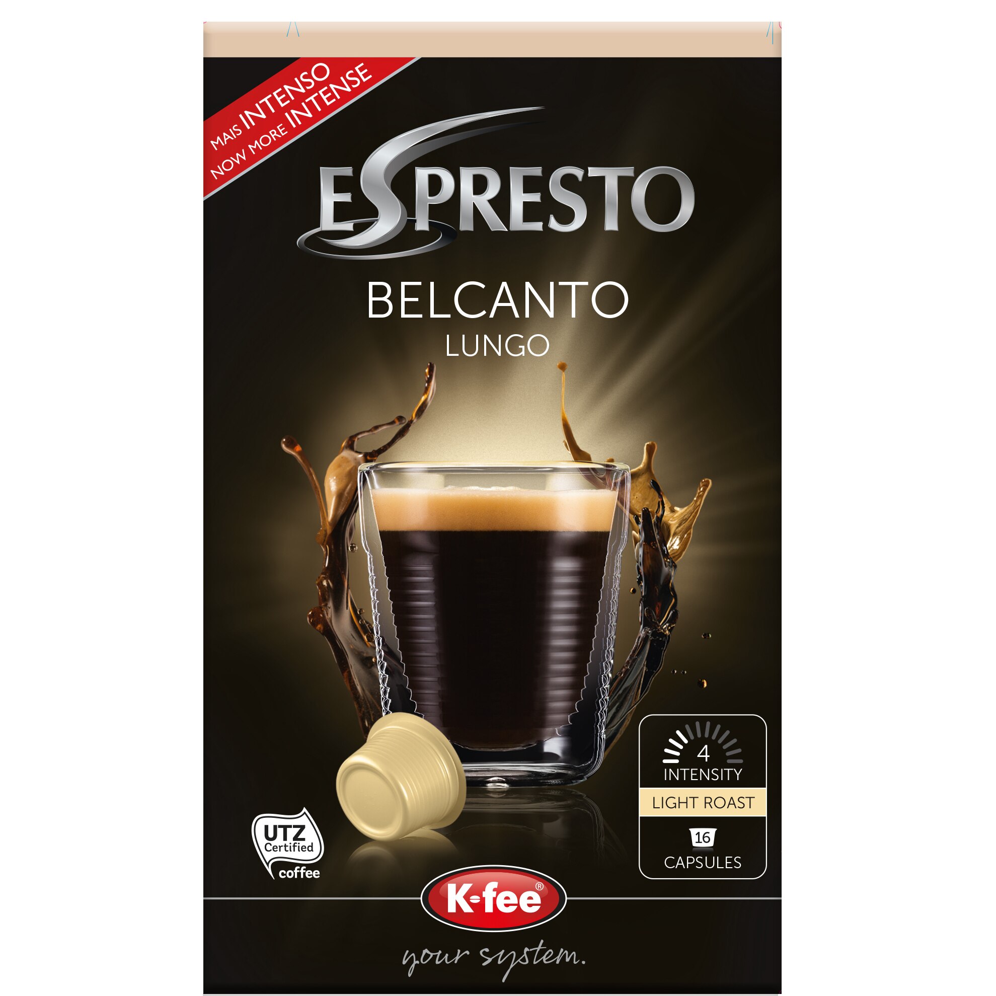 Capsule cafea Espresto Belcanto, 16 Capsule, compatibile BeanZ