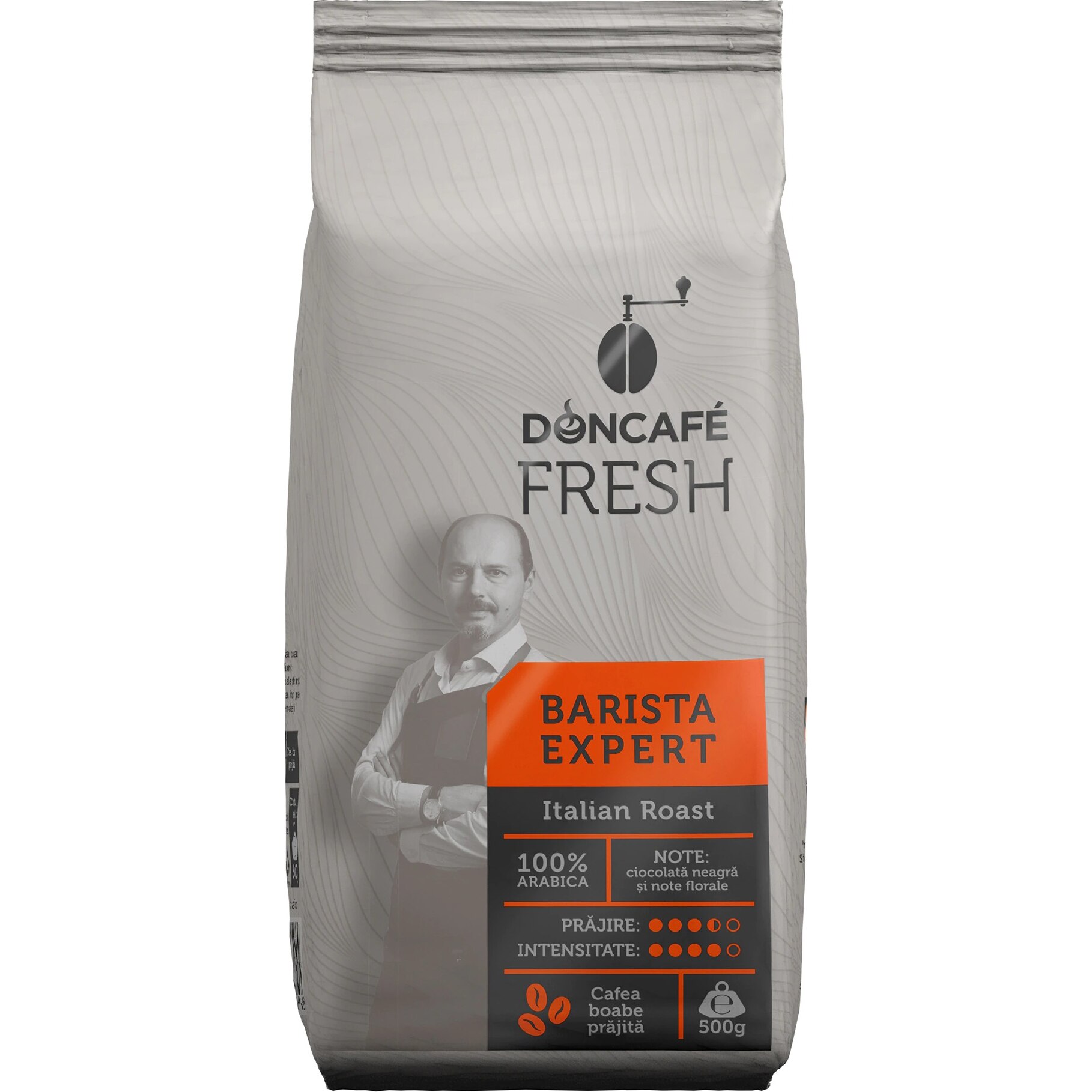 Cafea boabe Doncafe Fresh Barista Expert Italian Roast, 500g