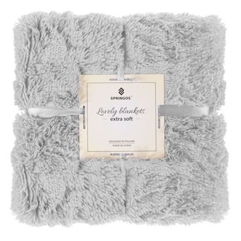 Patura pufoasa si calduroasa 200 x 220 cm Shaggy light grey, pentru 2 persoane Patura pufoasa si calduroasa 200 x 220 cm Shaggy light grey, pentru 2 persoane