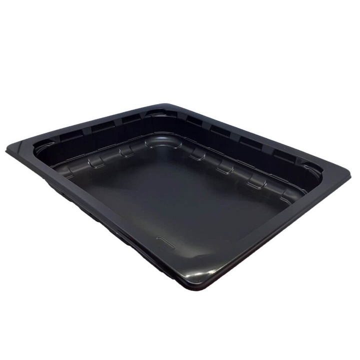 Set 200 Tavite Termosudabile, 225x175x42 mm, Polipropilena Neagra