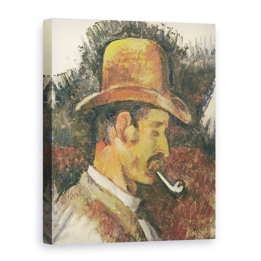 Tablou canvas - Paul Cezanne - Barbat cu teava, 60 x 80 cm