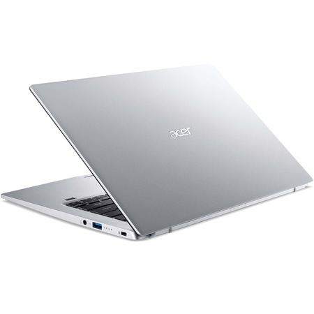 Laptop ultraportabil Acer Swift 1 SF114-33 cu procesor Intel® Celeron® N4120 Quad Core pana la 2.60 GHz, 14", Full HD, 8GB, 256GB SSD, Intel® UHD Graphics 600, No OS, Silver
