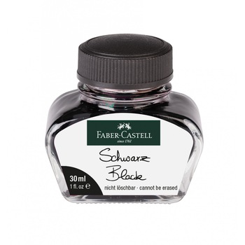 Calimara Cerneala Faber-Castell, Black, 30 ml Calimara Cerneala Faber-Castell, Black, 30 ml