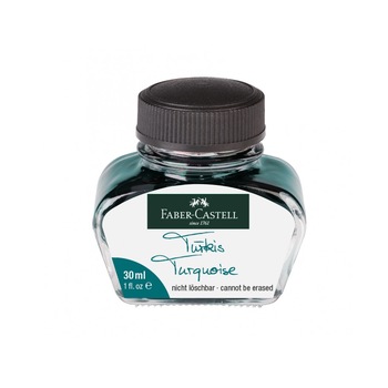 Calimara Cerneala Faber-Castell, Turcoaz, 30 ml Calimara Cerneala Faber-Castell, Turcoaz, 30 ml
