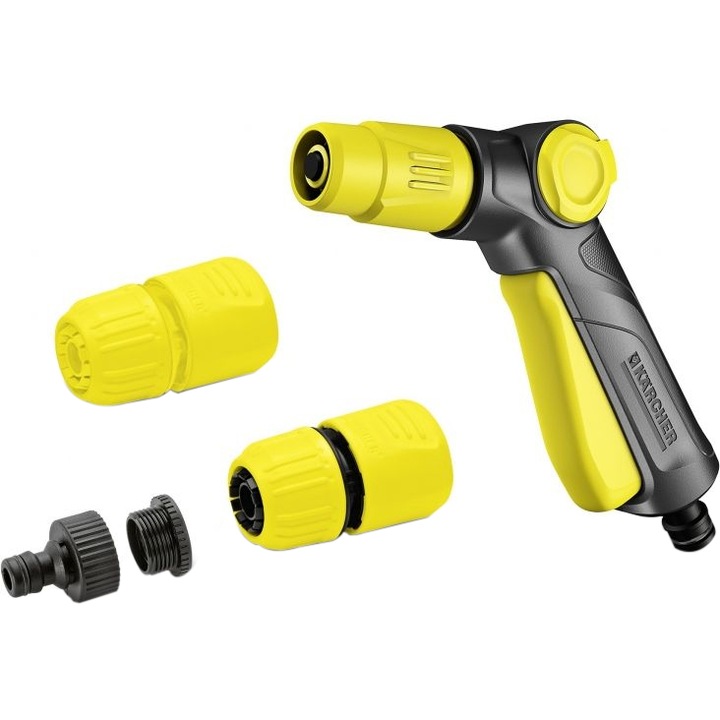 Комплект пистолет за поливане Karcher + Универсален накрайник с Aqua Stop