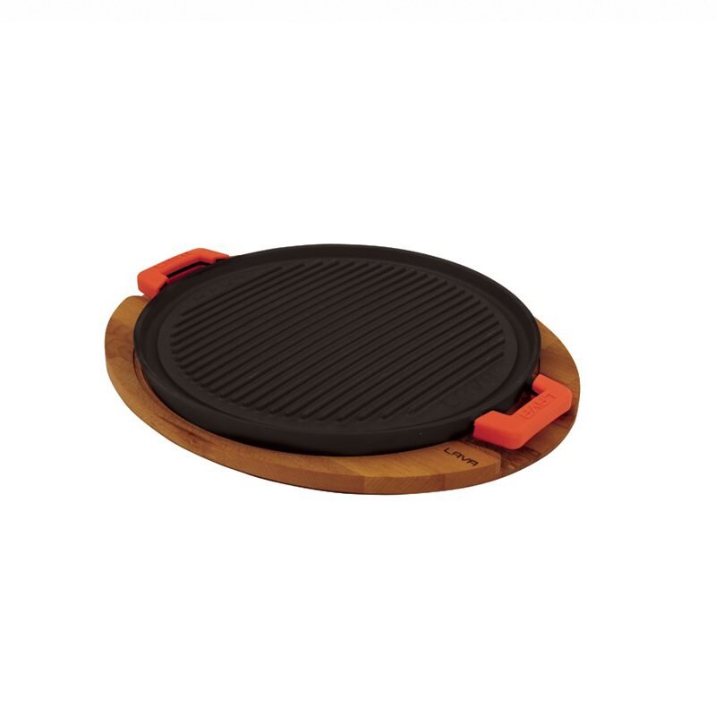 Grill fonta cu suport 28 cm - LAVA