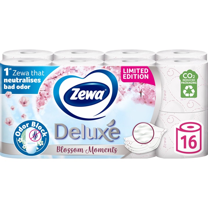 Zewa Deluxe Blossom Moments toalettpapír 3 rétegű 16 tekercs