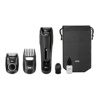 Aparat de tuns barba Braun BT5070, Sistem Slide&Style, 25 setari lungime, Lavabil, Negru Aparat de tuns barba Braun BT5070, Sistem Slide&Style, 25 setari lungime, Lavabil, Negru