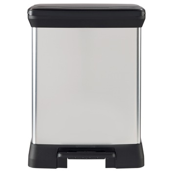 Cos de gunoi Curver Duo cu pedala, 10 l + 18 l, Gri Cos de gunoi Curver Duo cu pedala, 10 l + 18 l, Gri