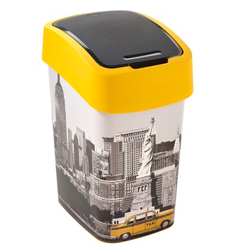 Cos de gunoi Curver Flip cu capac batant, 25 l, New York Cos de gunoi Curver Flip cu capac batant, 25 l, New York