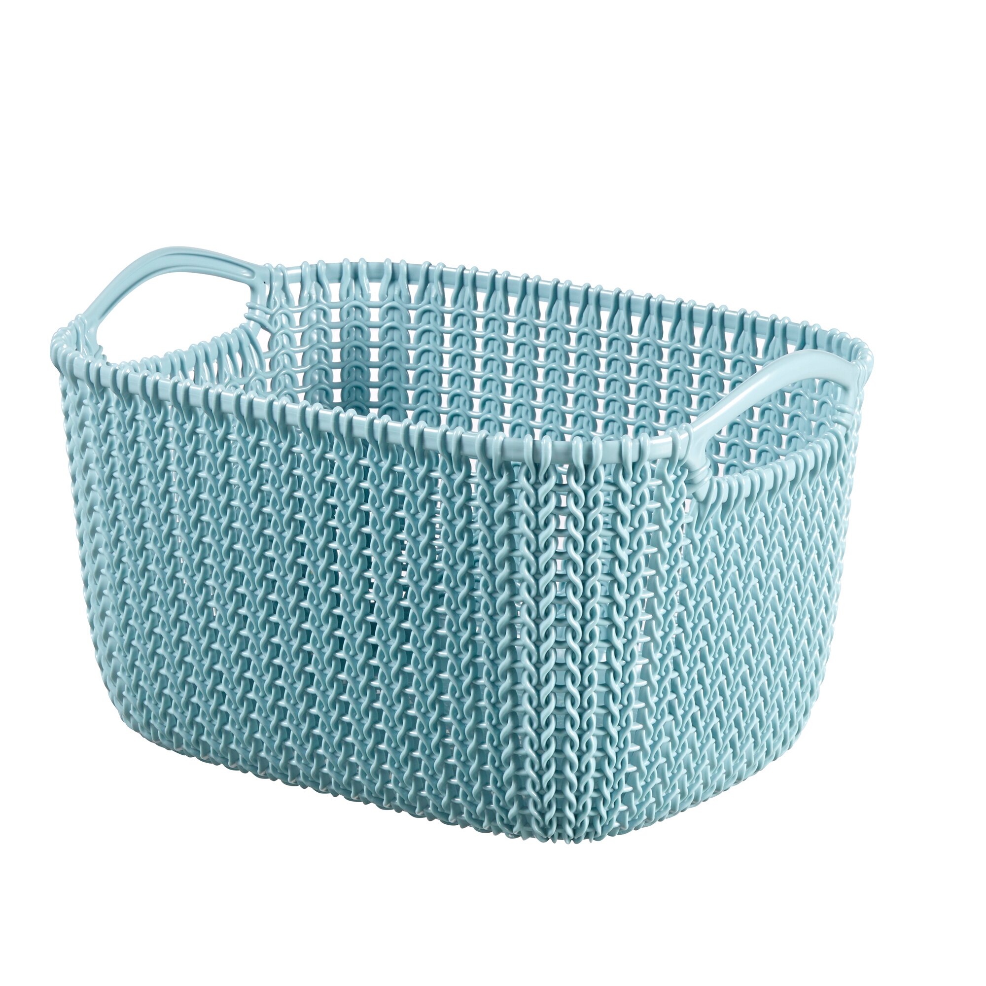 Cos dreptunghiular Curver Knit, 8 l, Albastru