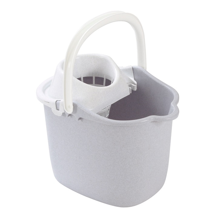 Galeata cu storcator mop Curver, 15 l, Gri