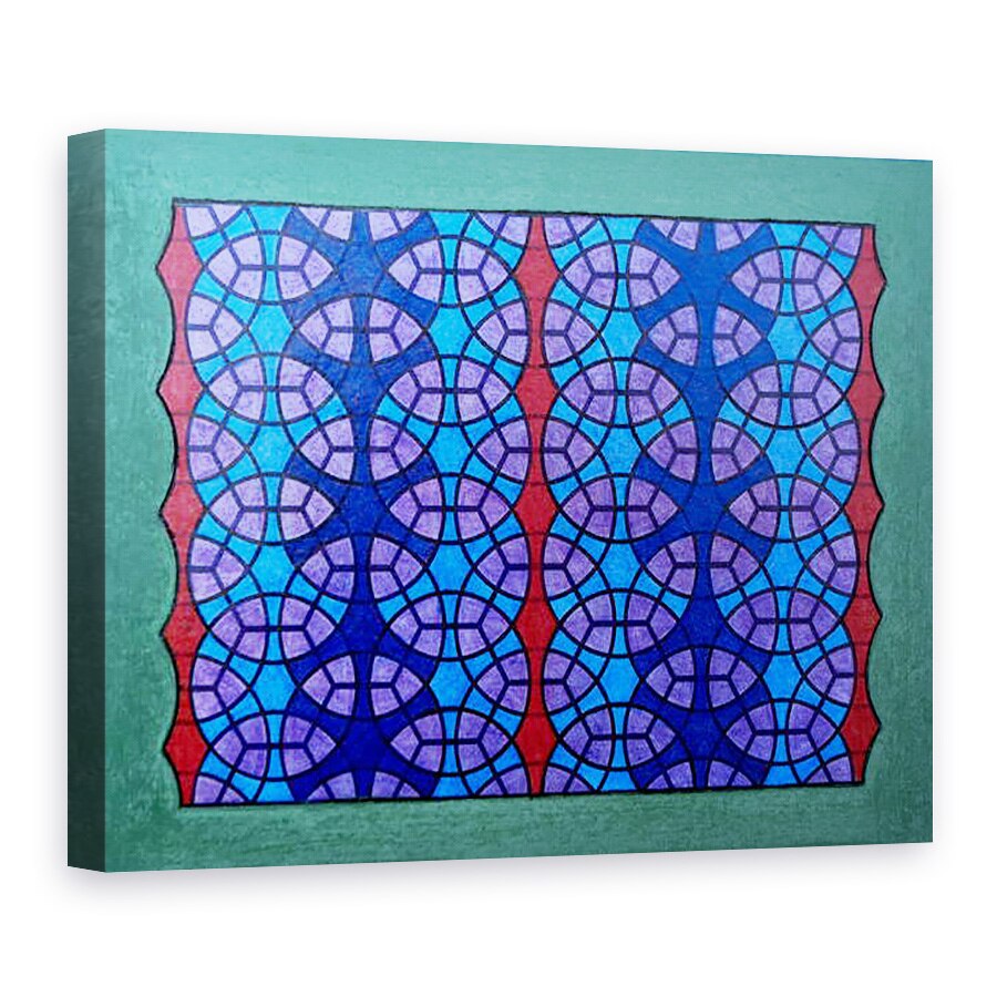 Tablou canvas - Peter McClure - CERCURI iN GRILa HEXAGONALa. 2020, 50 x 70 cm