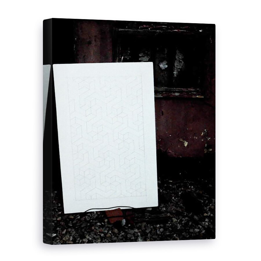 Tablou canvas - Peter McClure - ALB PE JUXTAPUNERE NEGRU... CAMPBELTOWN 2017, 60 x 80 cm