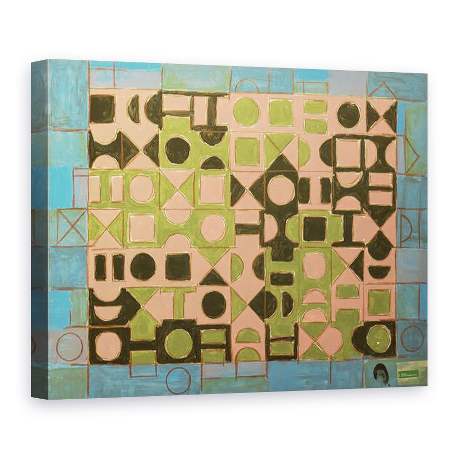 Tablou canvas - Peter McClure - BASQUIAT GEOMETRIC. 2017, 60 x 80 cm