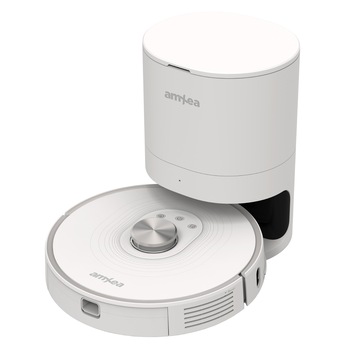 Aspirator robot amXea L8+ Alb, colector de praf automat extern, 1900-2700Pa, navigare laser LDS, smart memory, Wi-Fi app, multi-suprafete, curatare umeda si uscata, senzor distanta si perete, senzori anti-cadere si anti-coliziune Aspirator robot amXea L8+ Alb, colector de praf automat extern, 1900-2700Pa, navigare laser LDS, smart memory, Wi-Fi app, multi-suprafete, curatare umeda si uscata, senzor distanta si perete, senzori anti-cadere si anti-coliziune