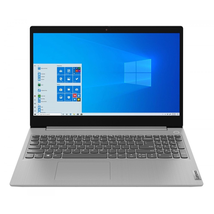 Laptop Lenovo IdeaPad 3 15ADA05/512GB, 15.6", AMD-3050U (pana la 3.2 GHz), 4MB, 8GB , 512GB SSD NVME, Argintiu, fara sistem operare