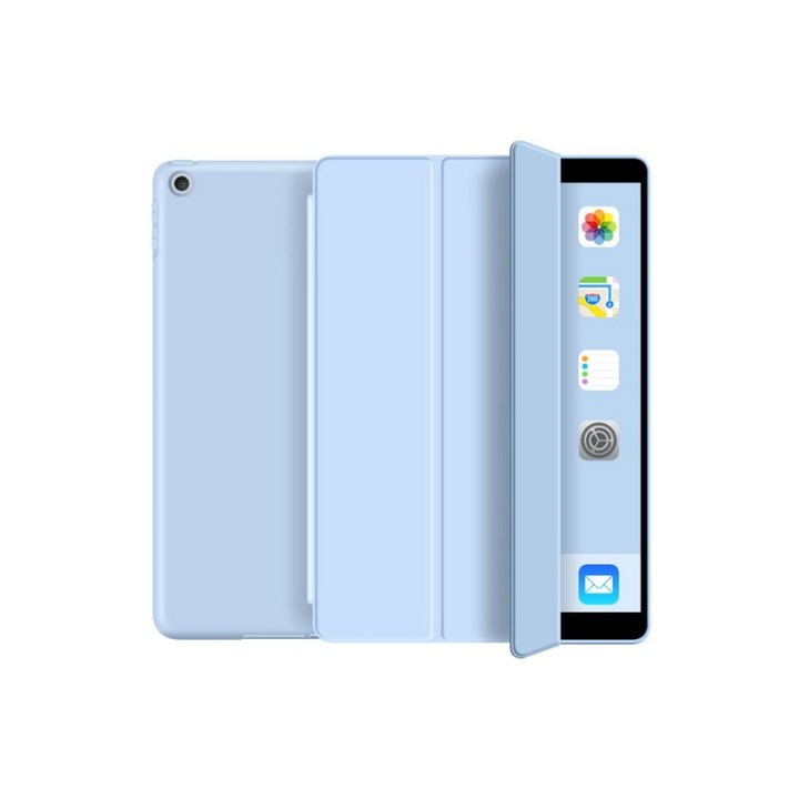 Калъф TECH-PROTECT, Husa Upzz Tech Smartcase Ipad 7 / 8, 10,2 инча 2019 / 2020 модел -a2197, a2200, A2198, A2199, Син