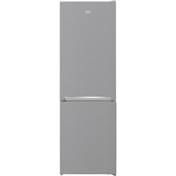 Combina frigorifica Beko RCNA366K40XBN, 324 l, NeoFrost, KitchenFit, Clasa E, H 186 cm, Argintiu
