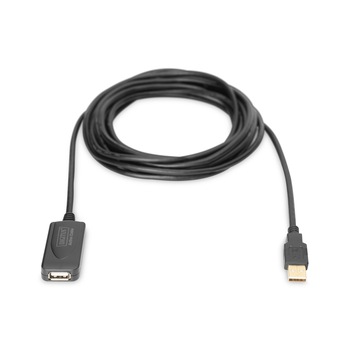 Cablu extensie USB2.0, activ, 5m Digitus Cablu extensie USB2.0, activ, 5m Digitus