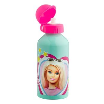 Sticla pentru copii de apa, Zola®, din aluminiu, 500 ml, Barbie Sticla pentru copii de apa, Zola®, din aluminiu, 500 ml, Barbie