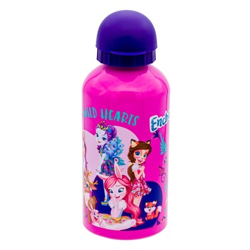 Sticla pentru copii, Zola®, din aluminiu, 500 ml, ENCHANTIMALS Sticla pentru copii, Zola®, din aluminiu, 500 ml, ENCHANTIMALS