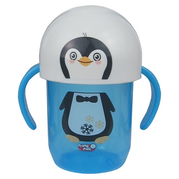 Cana cu manere si cioc anticurgere, Primii Pasi, JP1104 pinguin Cana cu manere si cioc anticurgere, Primii Pasi, JP1104 pinguin
