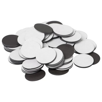 Set 100 buc Buline magnetice rotunde cu adeziv, Createur, 2.4cm Set 100 buc Buline magnetice rotunde cu adeziv, Createur, 2.4cm