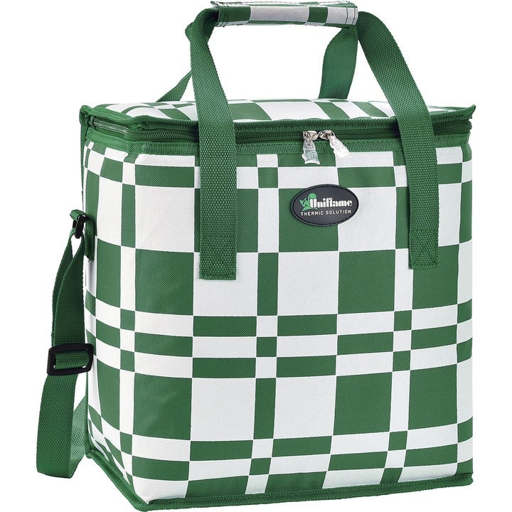 Хладилна чанта Uniflame, 22 литра, Зелен/Бял