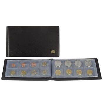 Album pentru monede SAFE cu diametru de pana la 38 mm, negru, 210 x 105 mm Album pentru monede SAFE cu diametru de pana la 38 mm, negru, 210 x 105 mm