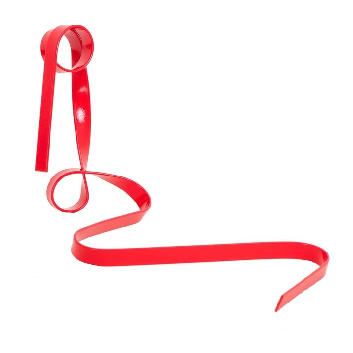 OEM szalag alakú borosüveg tartó, Piros