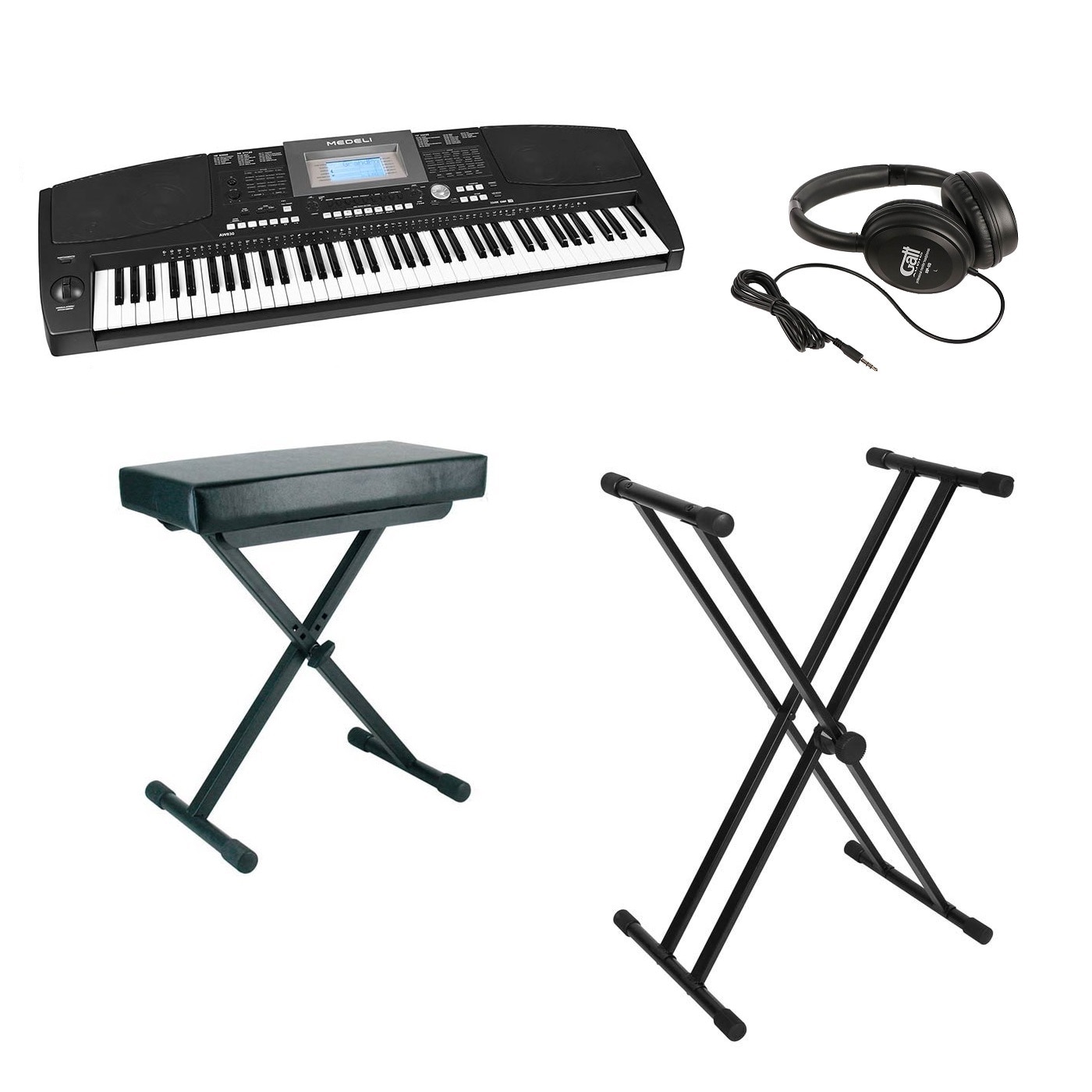 Set orga Medeli AW830, casti, scaun, stativ