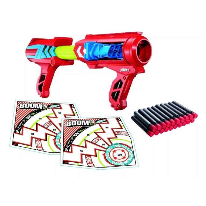 Set Arma de Jucarie Blaster LikeSmart MadSlammer, cu 20 gloante din spuma, 2 tinte