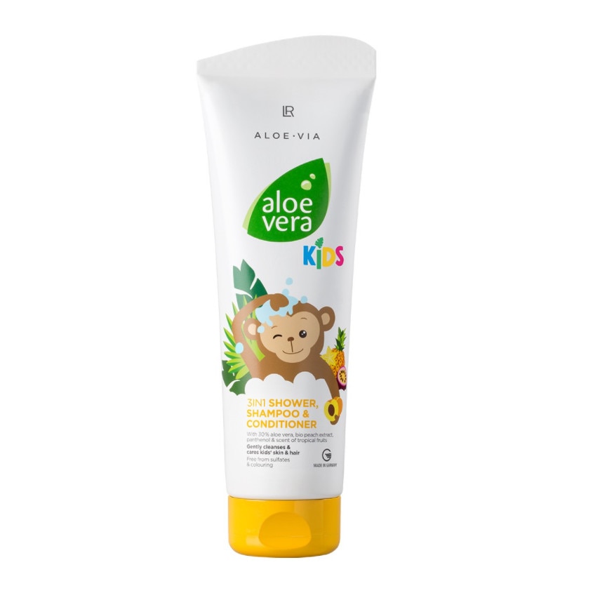Aloe Vera Kids 3 in 1 LR Gel de dus, sampon & balsam 250ml