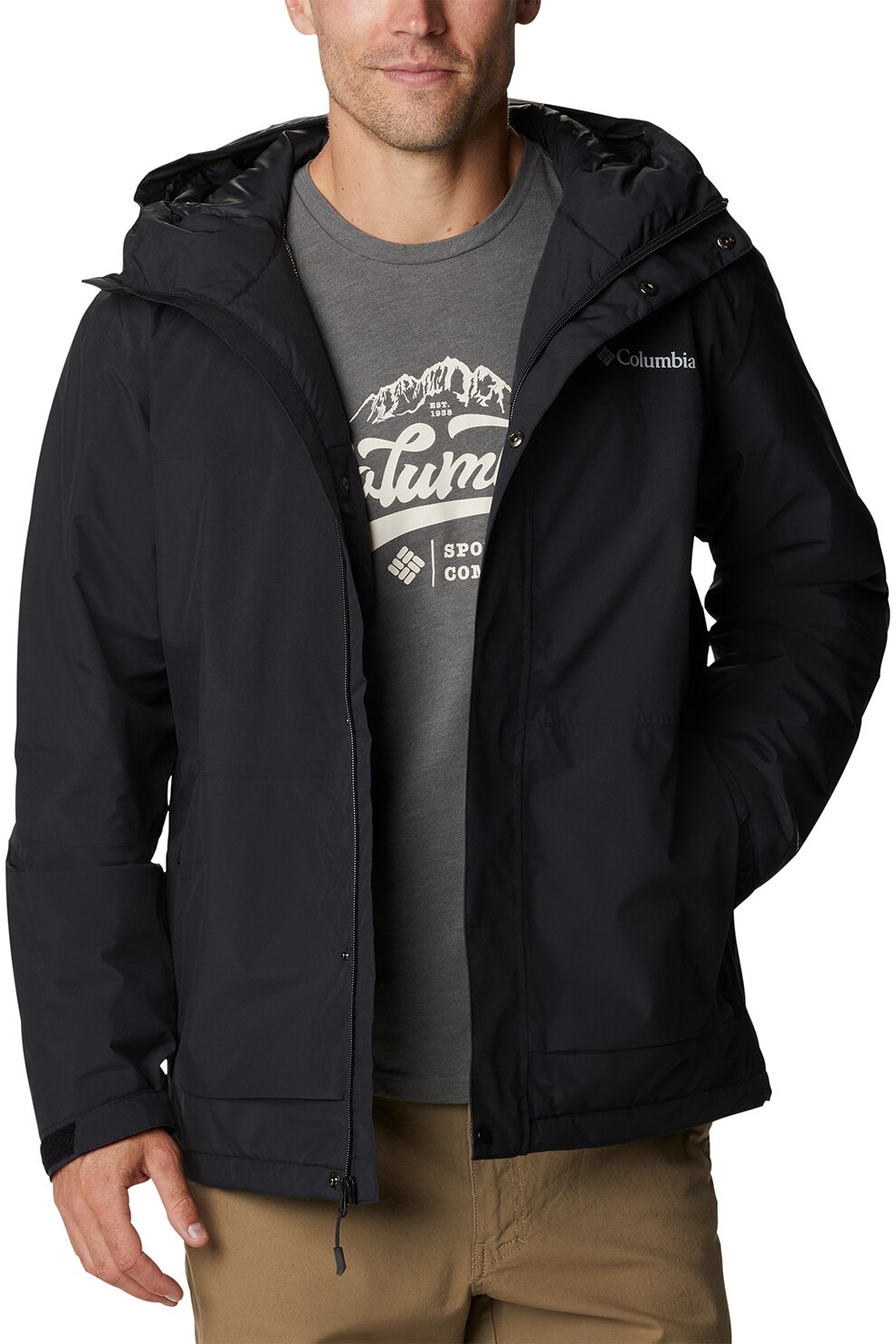 Columbia, Geaca impermeabila Horizon Explorer, Negru, S