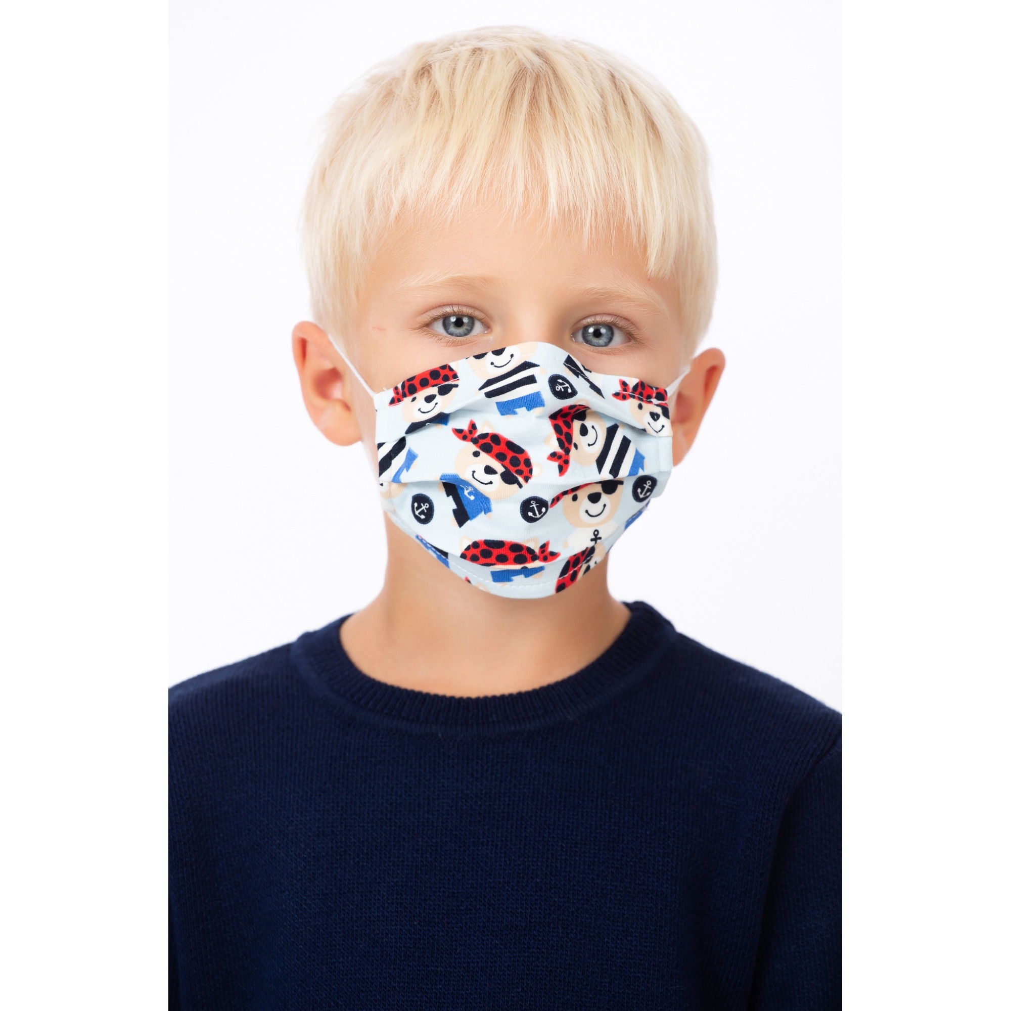 Masca de fata BE YOU, model pirati bleu, pentru copii, 1 buc