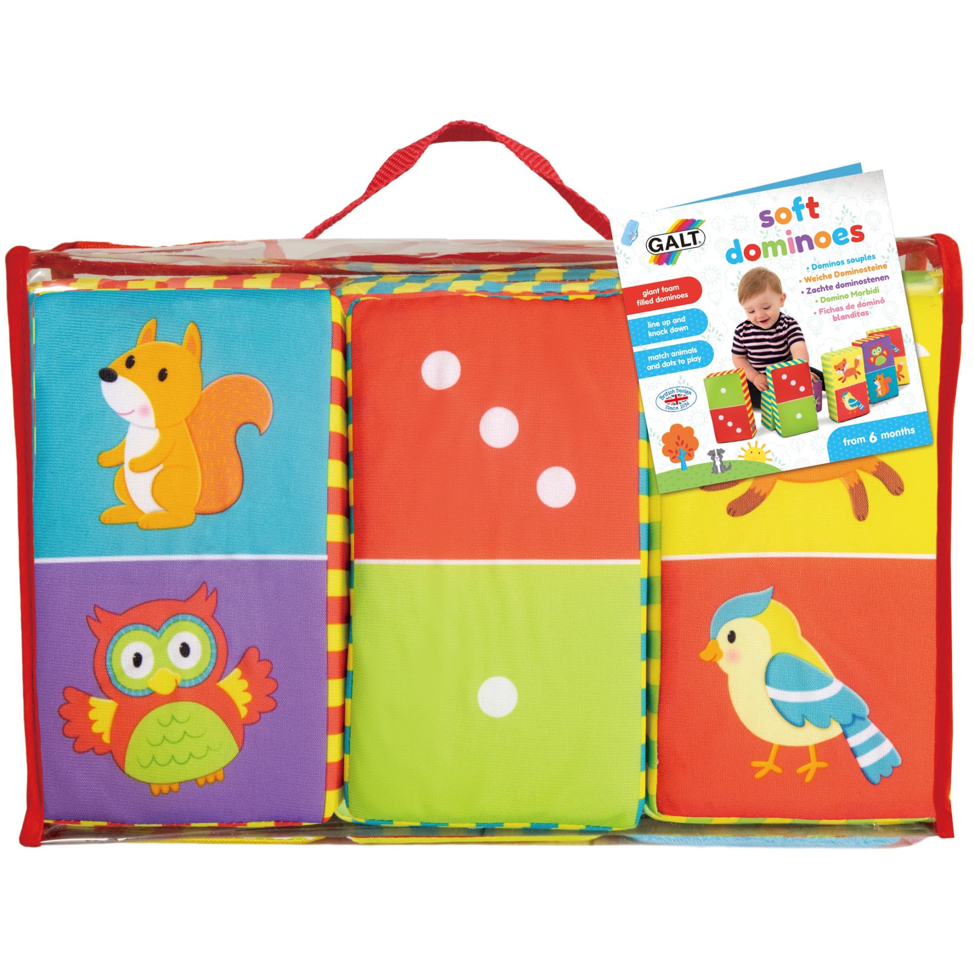 Cuburi moi pentru bebelusi Galt, Piese domino