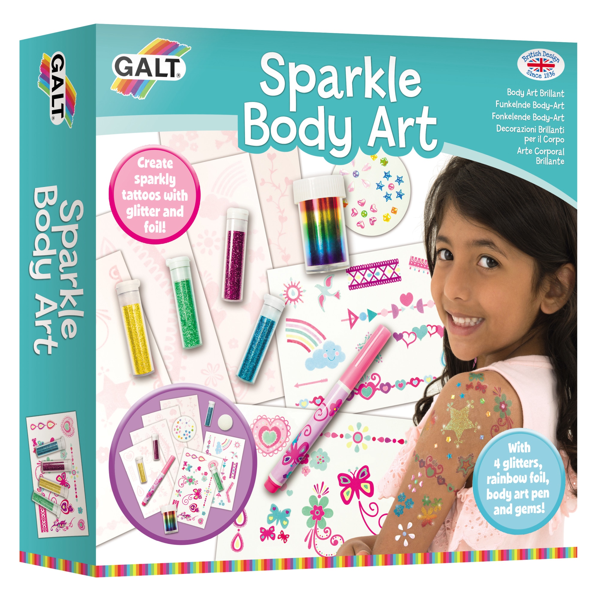 Set creatie Galt - Tatuaje cu sclipici