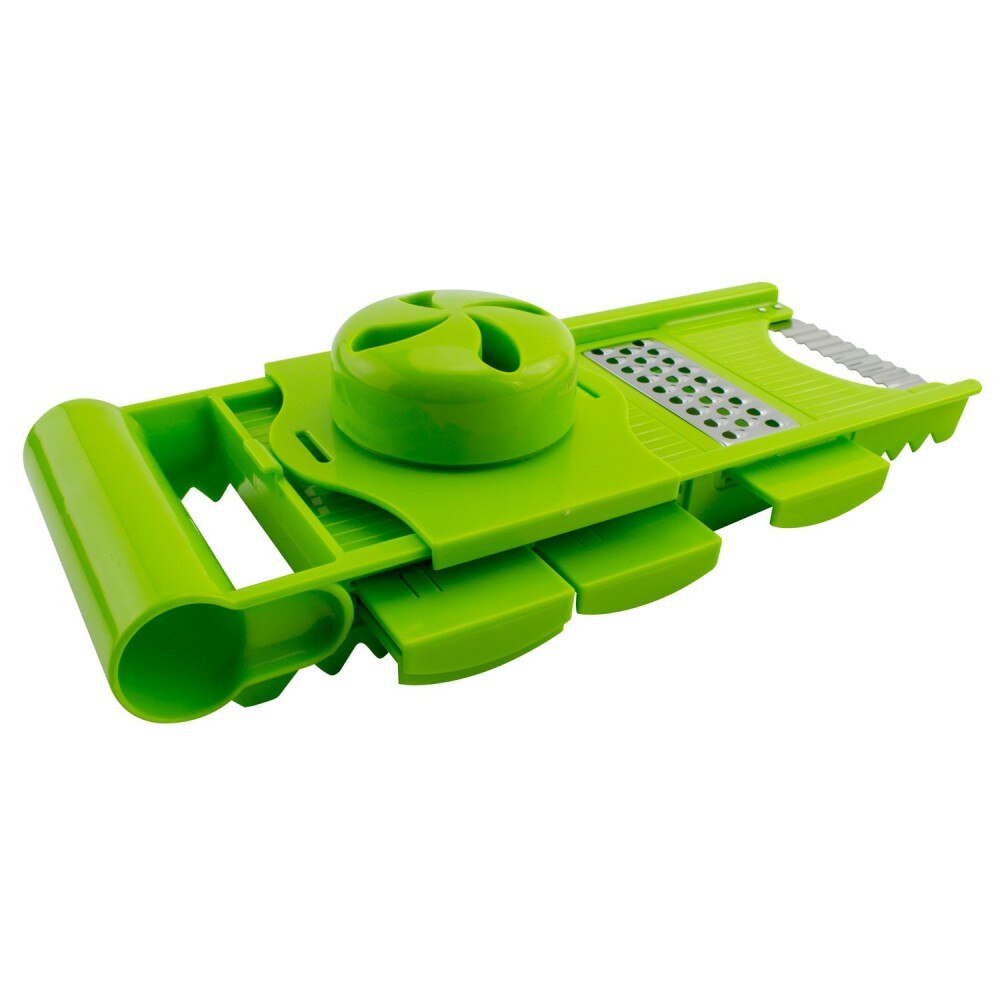 Razuitoare multifunctionala, plastic + inox, verde, 31 x 14 cm