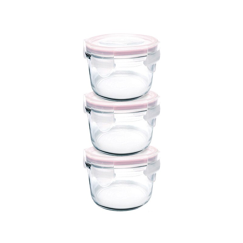 Set 3 caserole din sticla, 165 ml - Glasslock