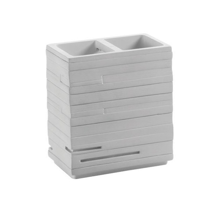 Поставка за четка за зъби, Gedy Quadrotto, бяла