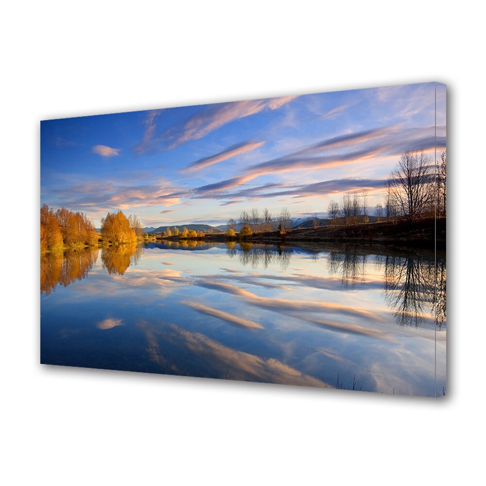 Tablou Canvas Luminos in intuneric VarioView LED, Toamna, Simetrie de toamna, 40 x 60 cm