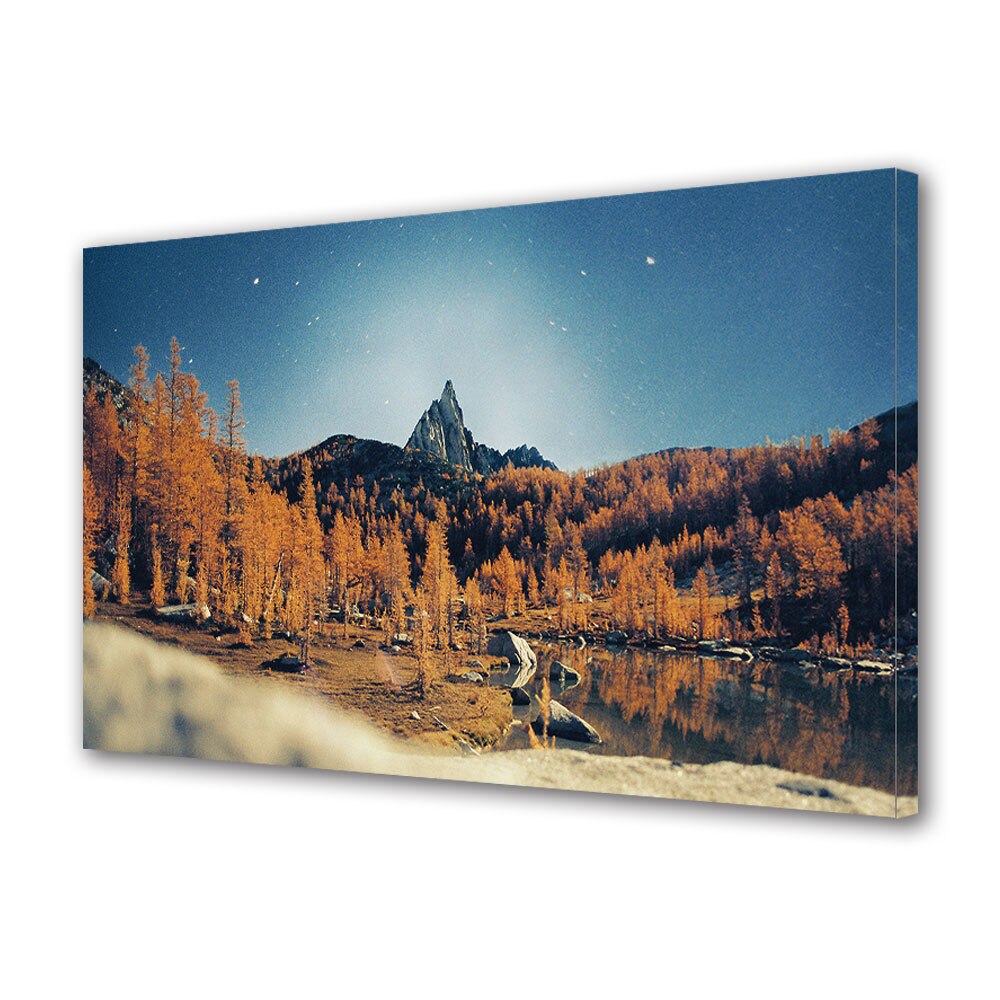 Tablou Canvas Luminos in intuneric VarioView LED, Toamna, Noapte de toamna, 30 x 45 cm