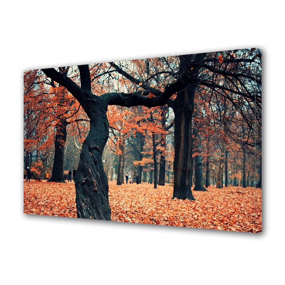 Tablou Canvas Luminos in intuneric VarioView LED, Toamna, O zi de bucurie in parc, 30 x 45 cm