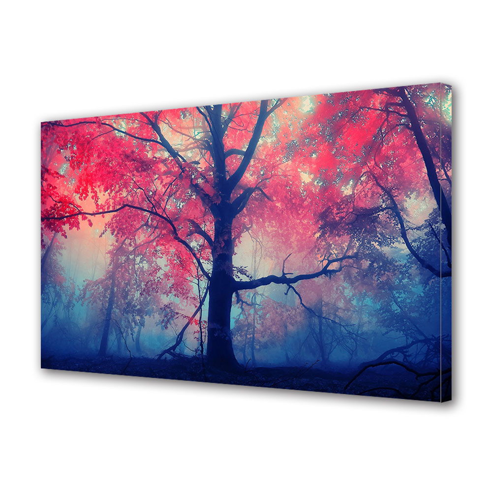 Tablou Canvas Luminos in intuneric VarioView LED, Toamna, Culori fantastice in padure, 40 x 60 cm