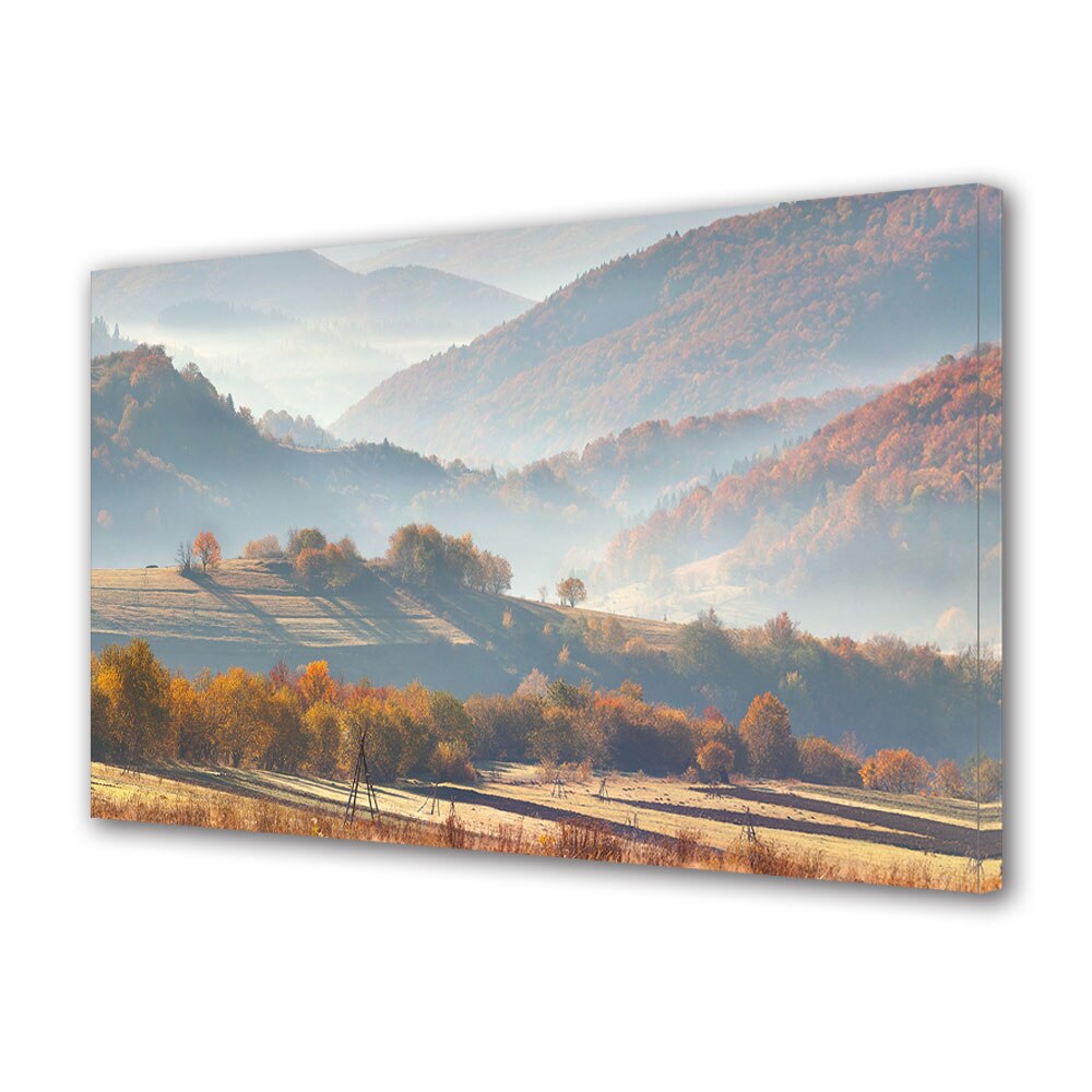 Tablou Canvas Luminos in intuneric VarioView LED, Toamna, Dealuri incetosate toamna, 40 x 60 cm