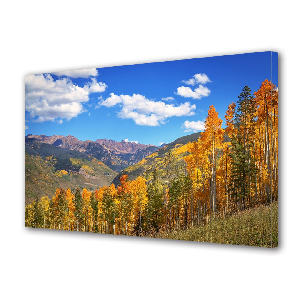 Tablou Canvas Luminos in intuneric VarioView LED, Toamna, Cer senin peste dealuri, 30 x 45 cm