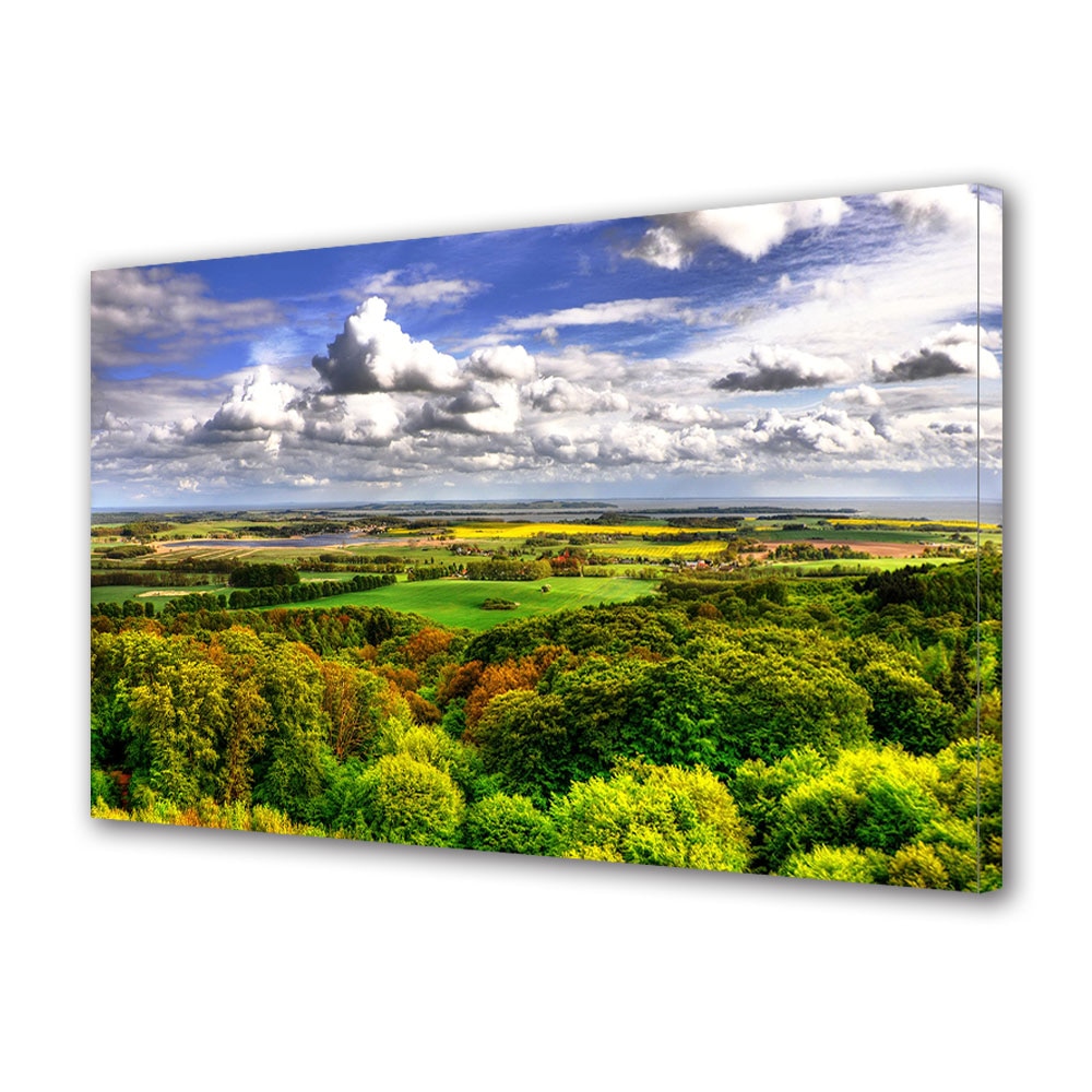 Tablou Canvas Luminos in intuneric VarioView LED, Toamna, Panorama spre inceputul toamnei, 30 x 45 cm
