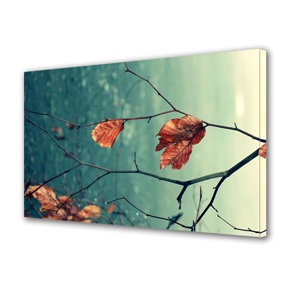 Tablou Canvas Luminos in intuneric VarioView LED, Toamna, Structura de toamna tarzie, 30 x 45 cm