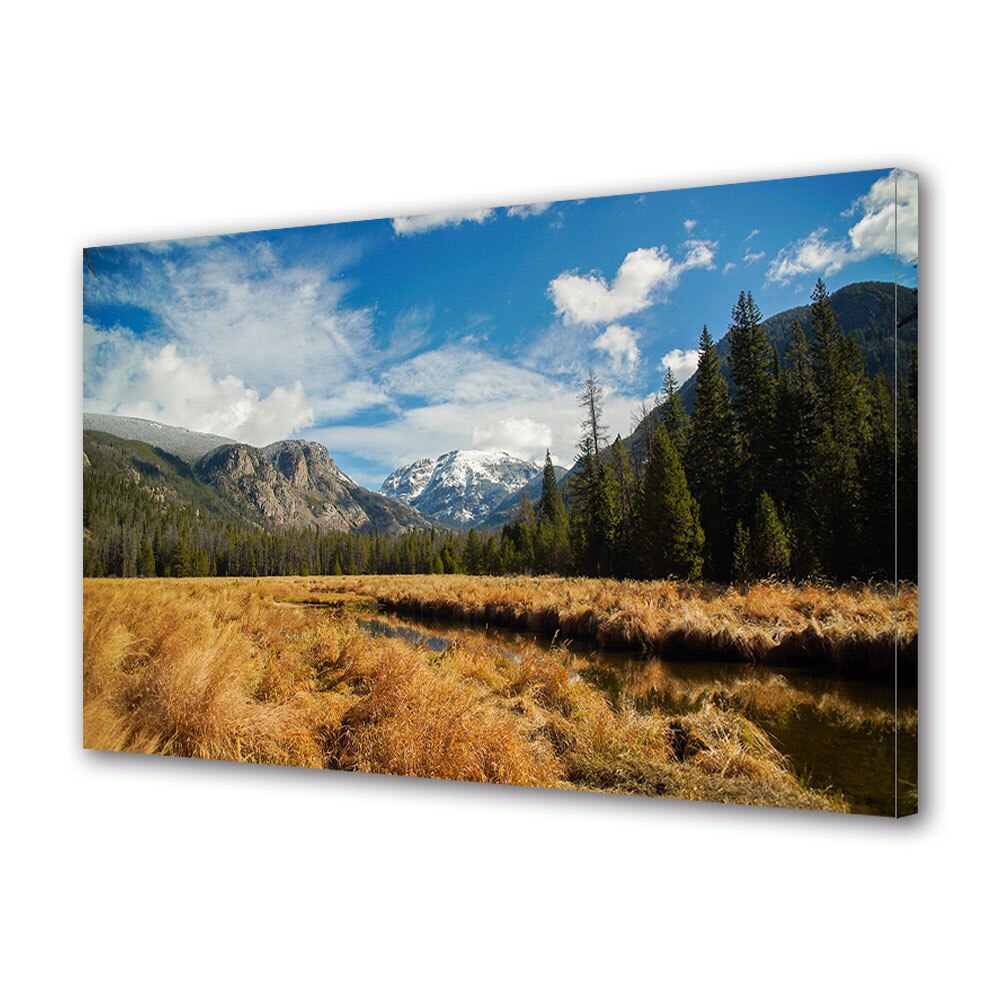 Tablou Canvas Luminos in intuneric VarioView LED, Toamna, Parau prin poiana, 40 x 60 cm
